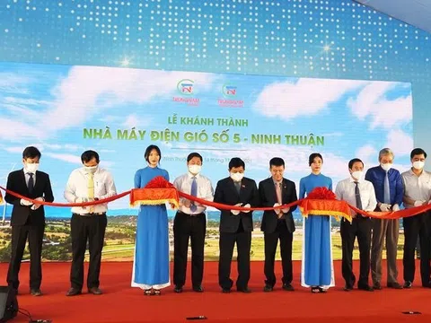 Trung Nam Group khánh thành nhà máy điện gió số 5 có tổng mức đầu tư 1.633 tỷ đồng tại Ninh Thuận