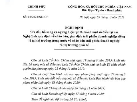 Nghị định số 08/2023/NĐ-CP về trái phiếu: Doanh nghiệp được kéo dài thời hạn thanh toán thêm 2 năm