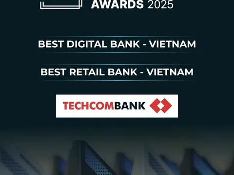 Techcombank ba năm liên tiếp là “Ngân hàng số tốt nhất Việt Nam” do The Digital Banker bình chọn
